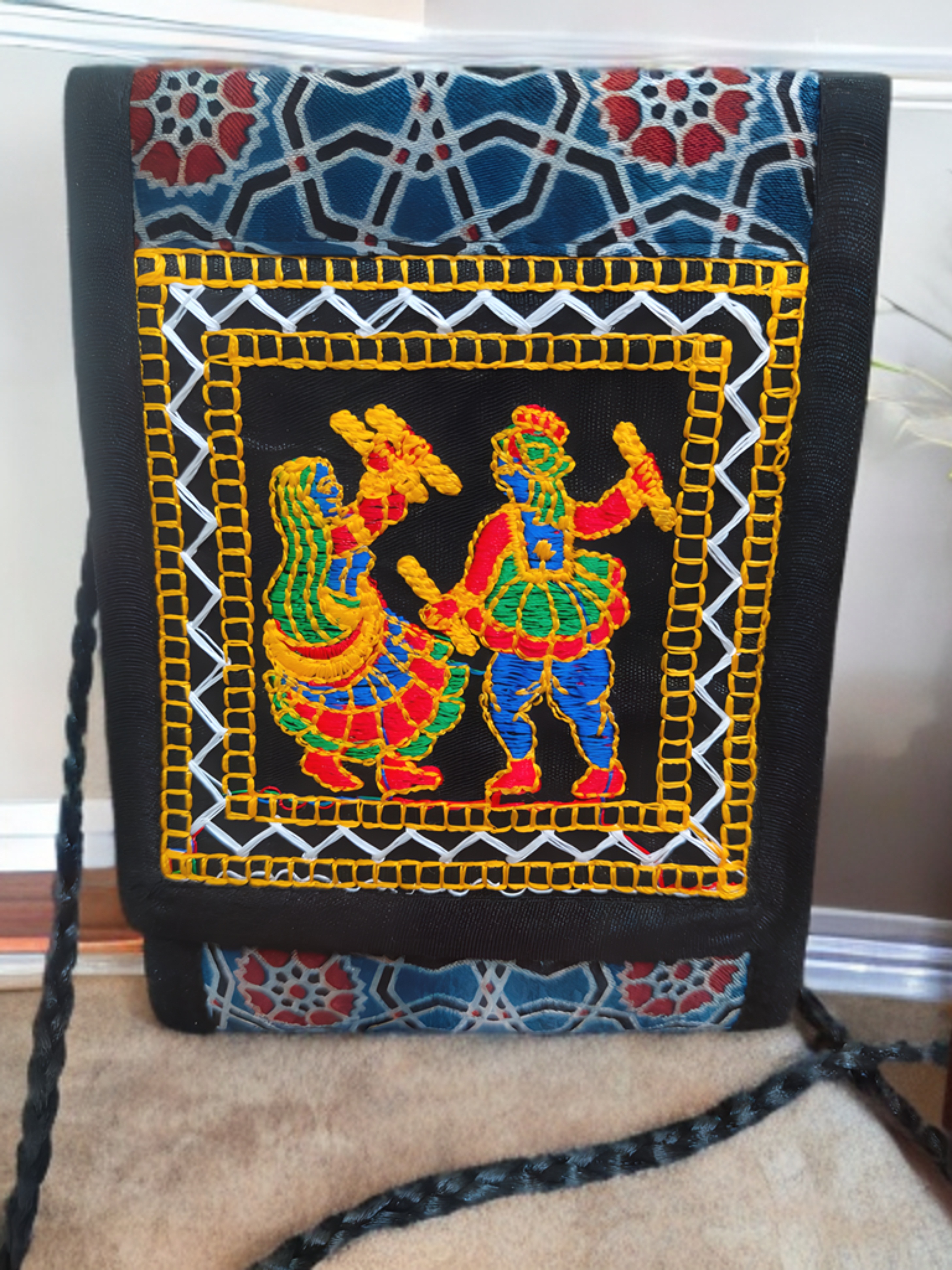 Handcrafted Kutchi Embroidered Sling Bag – Bhuj Artistry