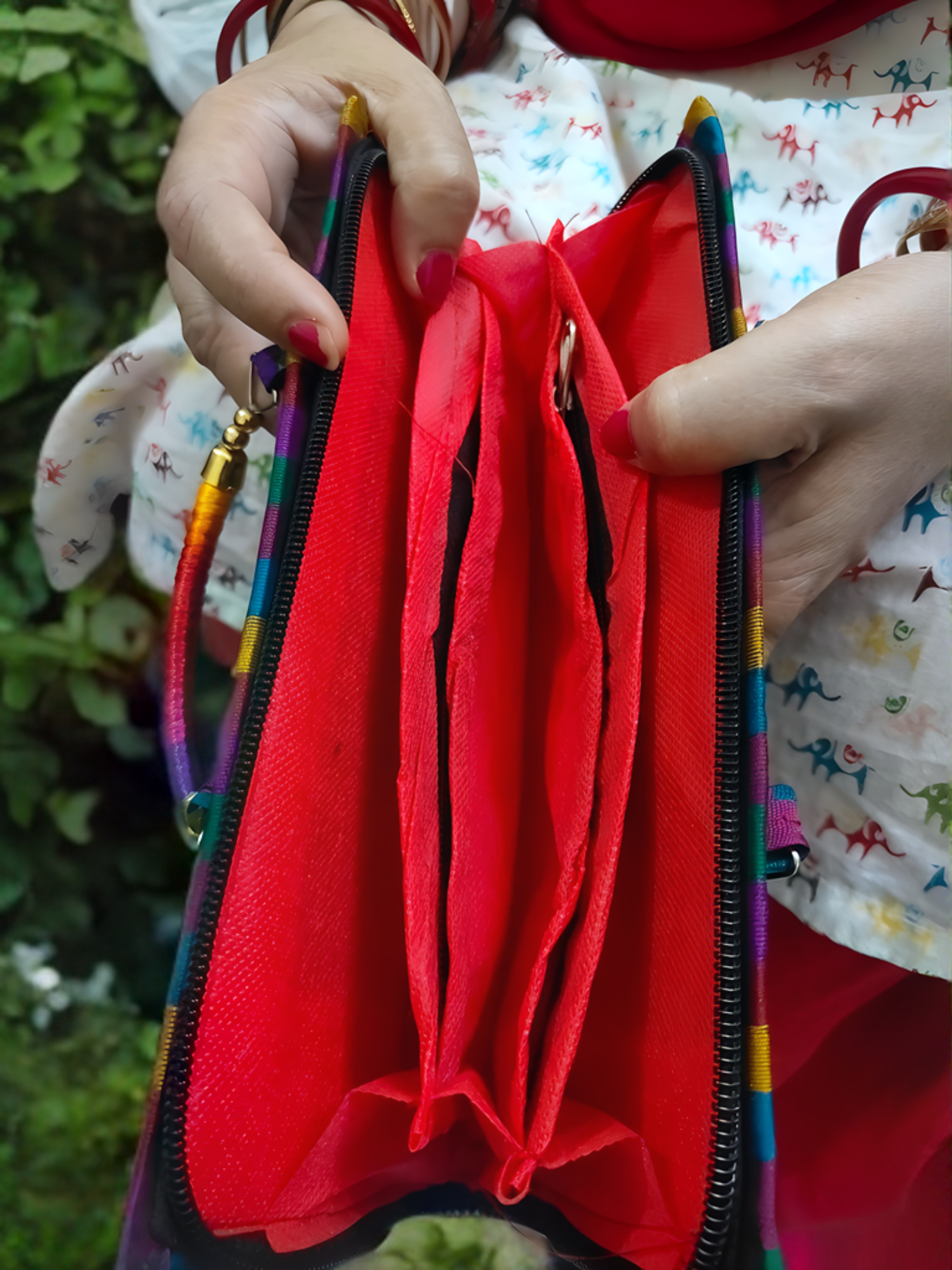 Handcrafted Kutchi Embroidered Clutch Handbag – Vibrance Edition