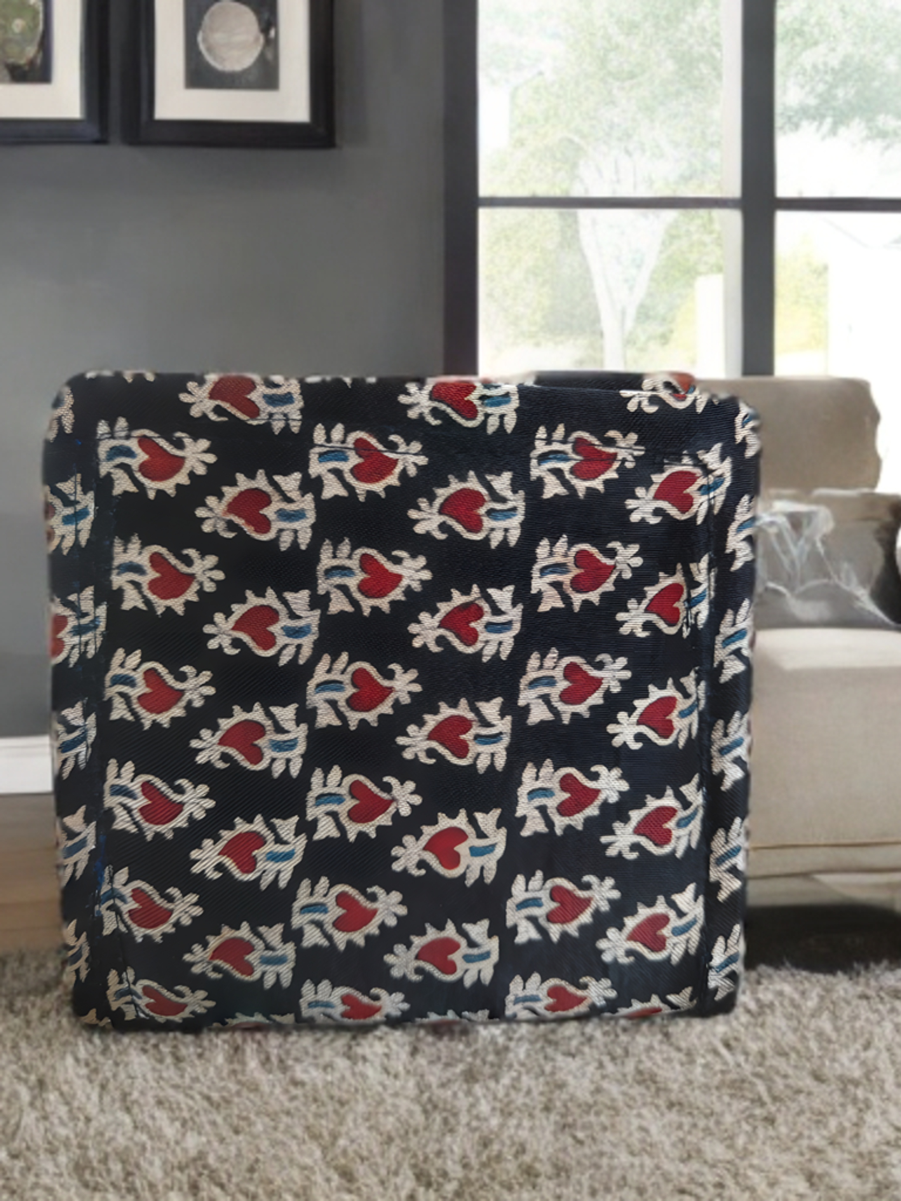 Handcrafted Kutchi Ajrakh printed Wallet – Compact Elegance