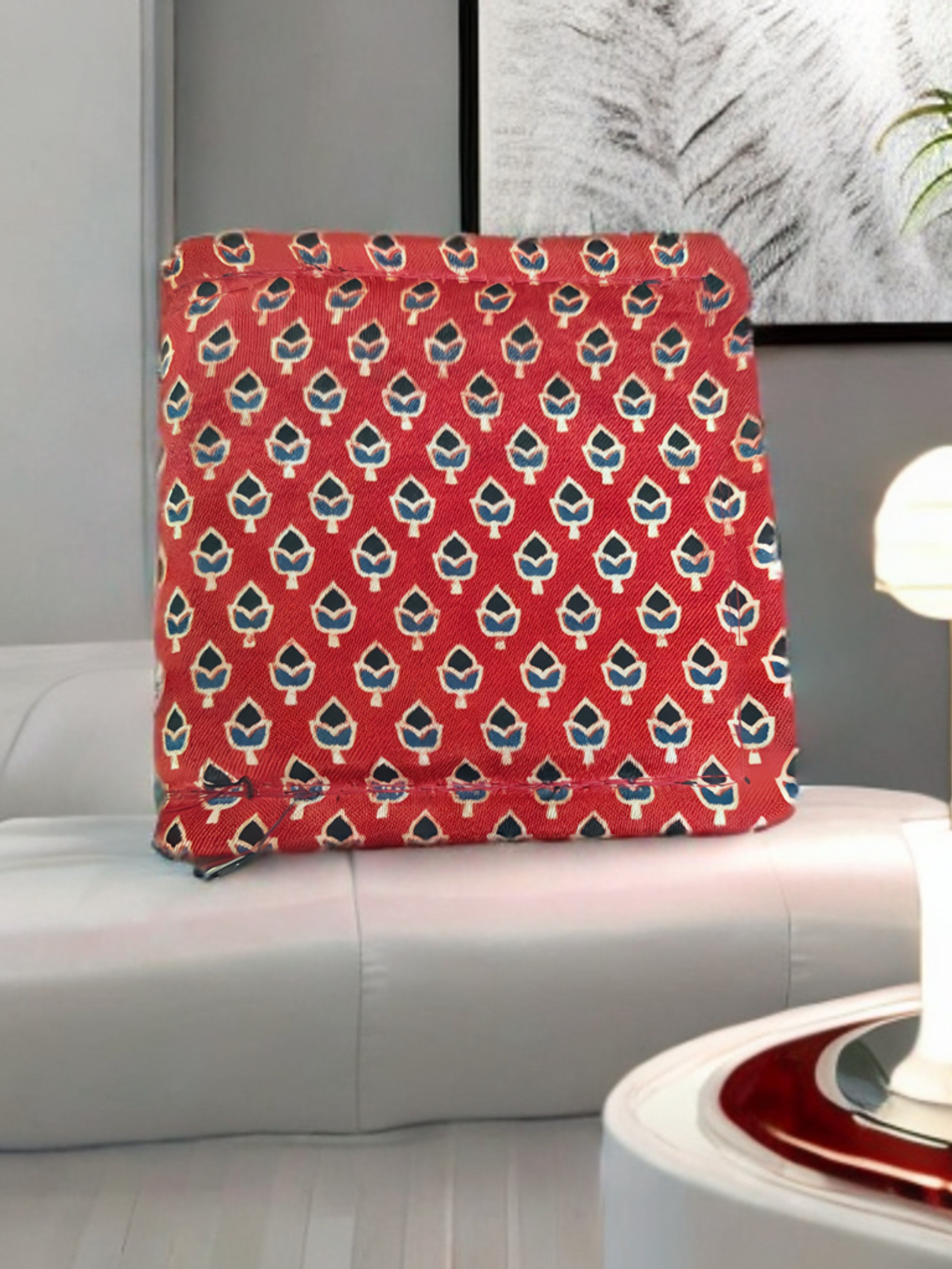 Handcrafted Kutchi Ajrakh printed Wallet – Compact Elegance