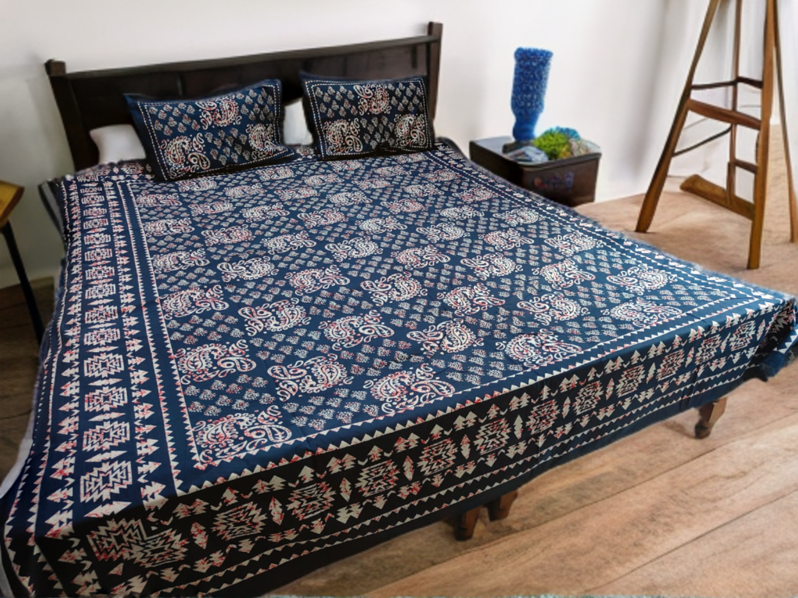 PURE COTTON JAIPUR HAND BLOCK PRINT DOUBLE BEDSHEET SET