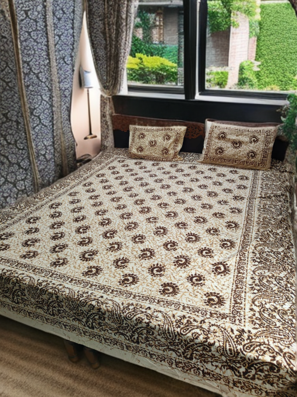 DOUBLE BED SHEET JAIPUR BATICK PRINT  