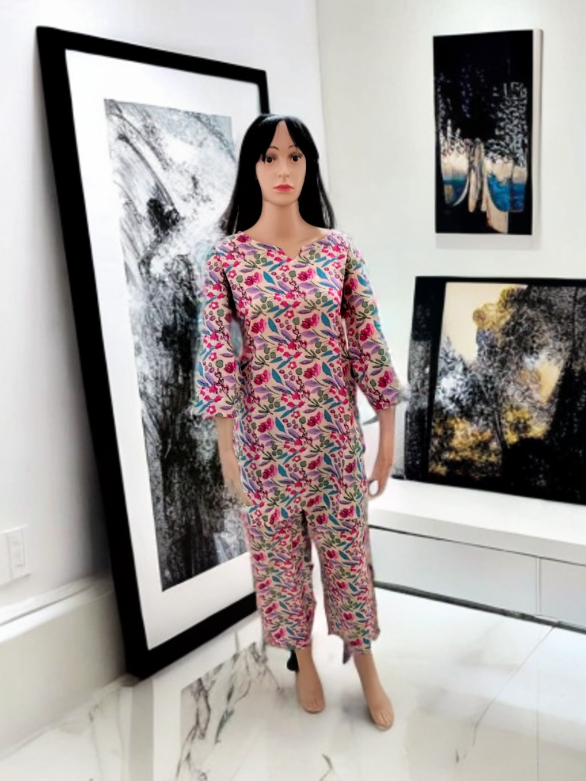 CO-ORD SET PINK FLORAL