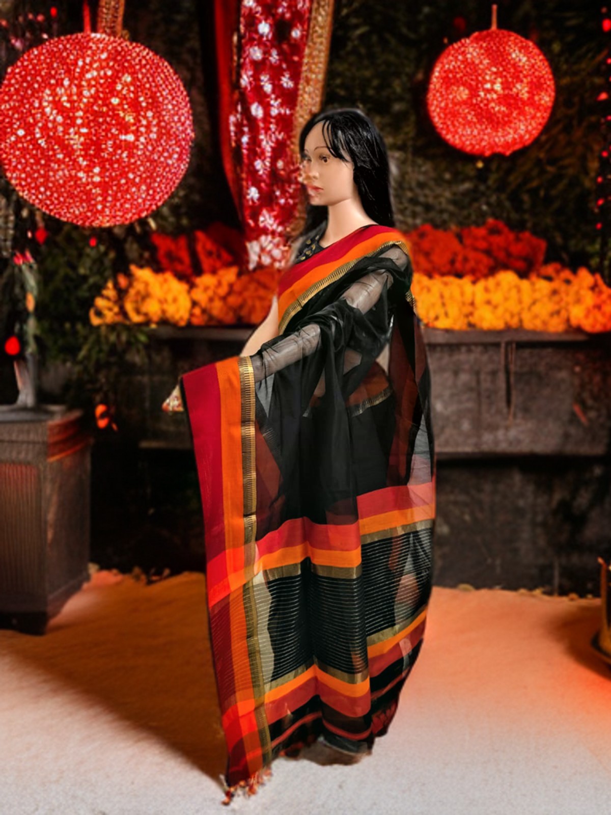MAHESHWARI COTTON SILK SAREE
