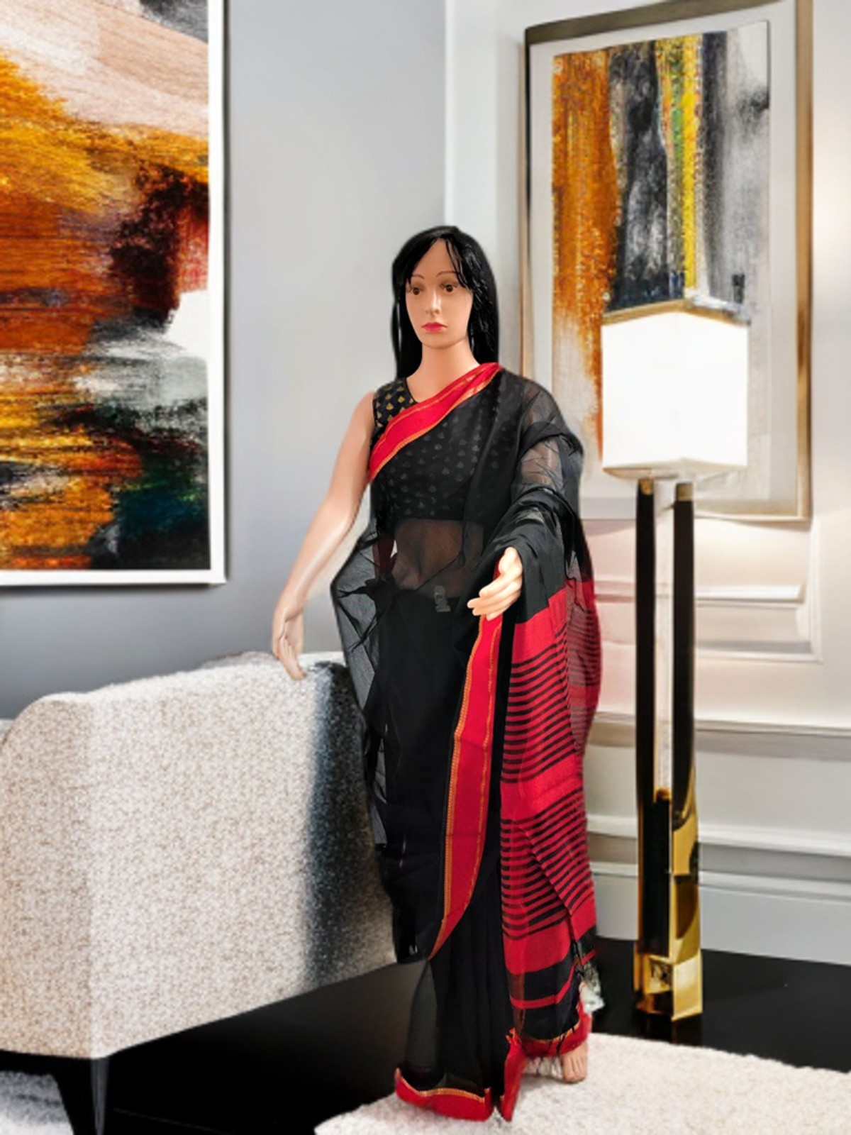 MAHESHWARI COTTON SILK SAREE