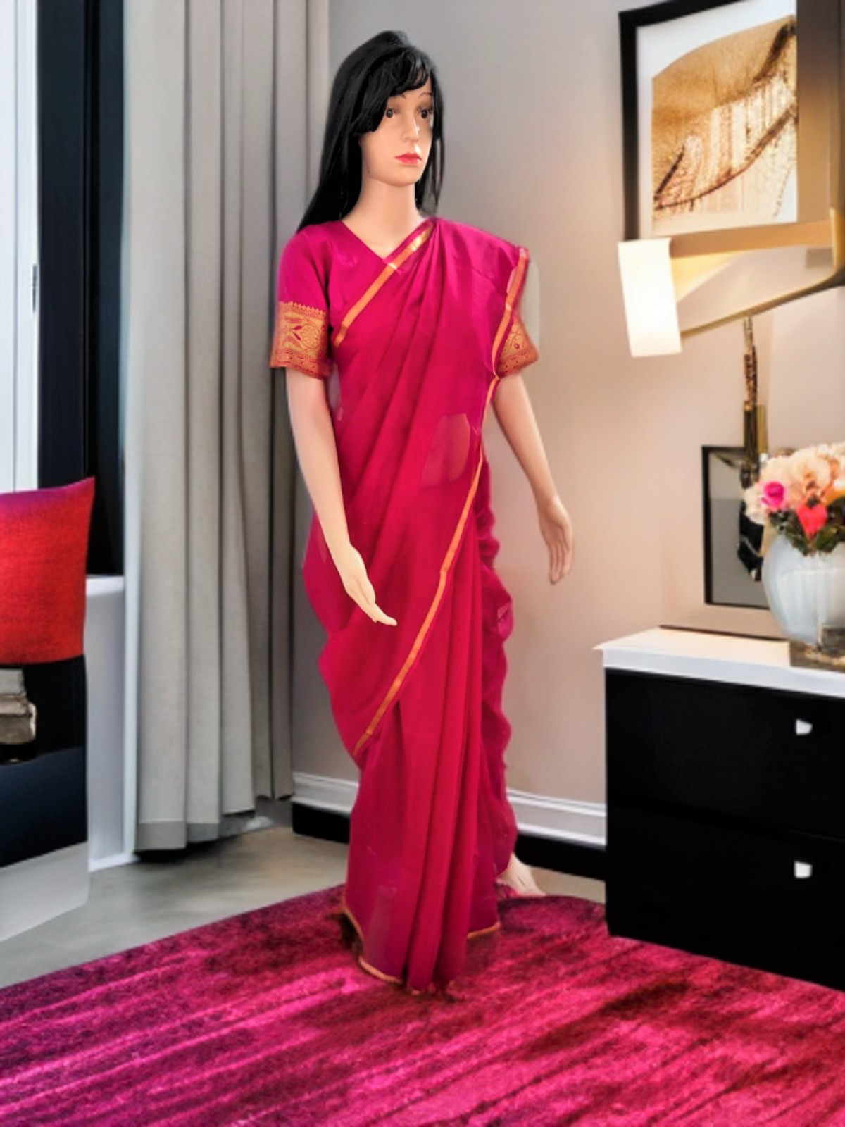 MAHESHWARI COTTON SILK SAREE