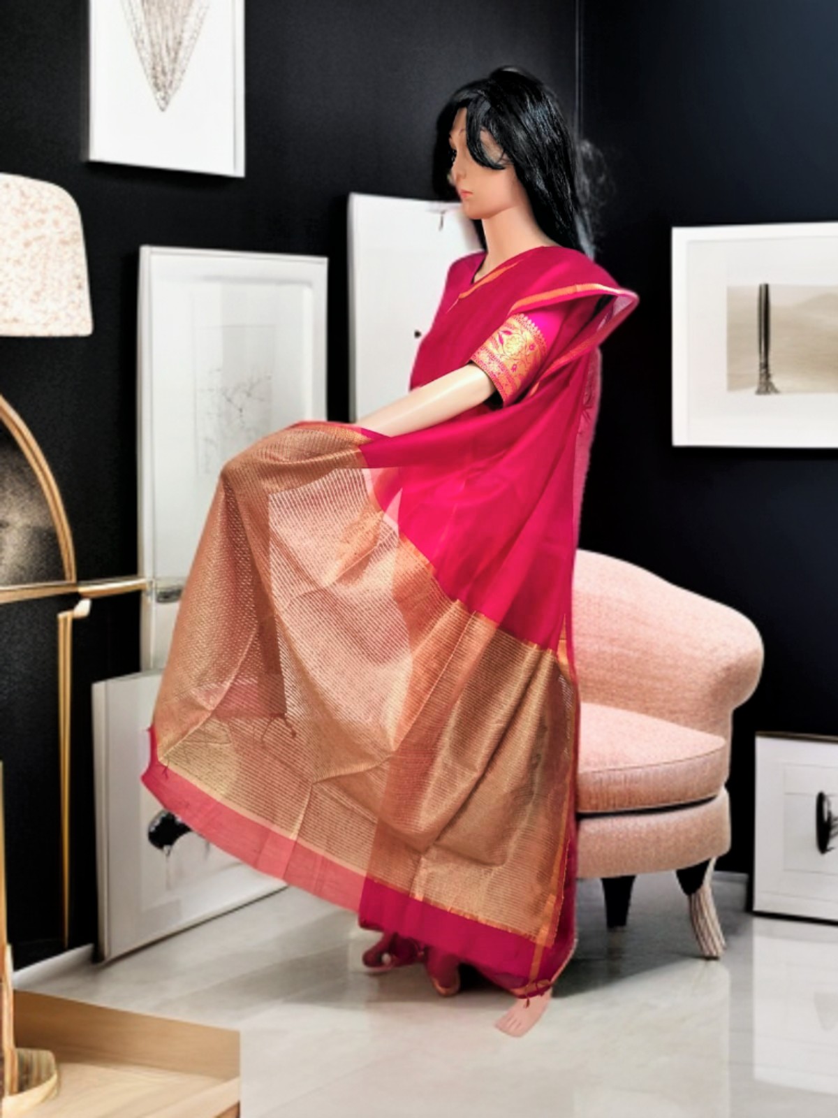 MAHESHWARI COTTON SILK SAREE
