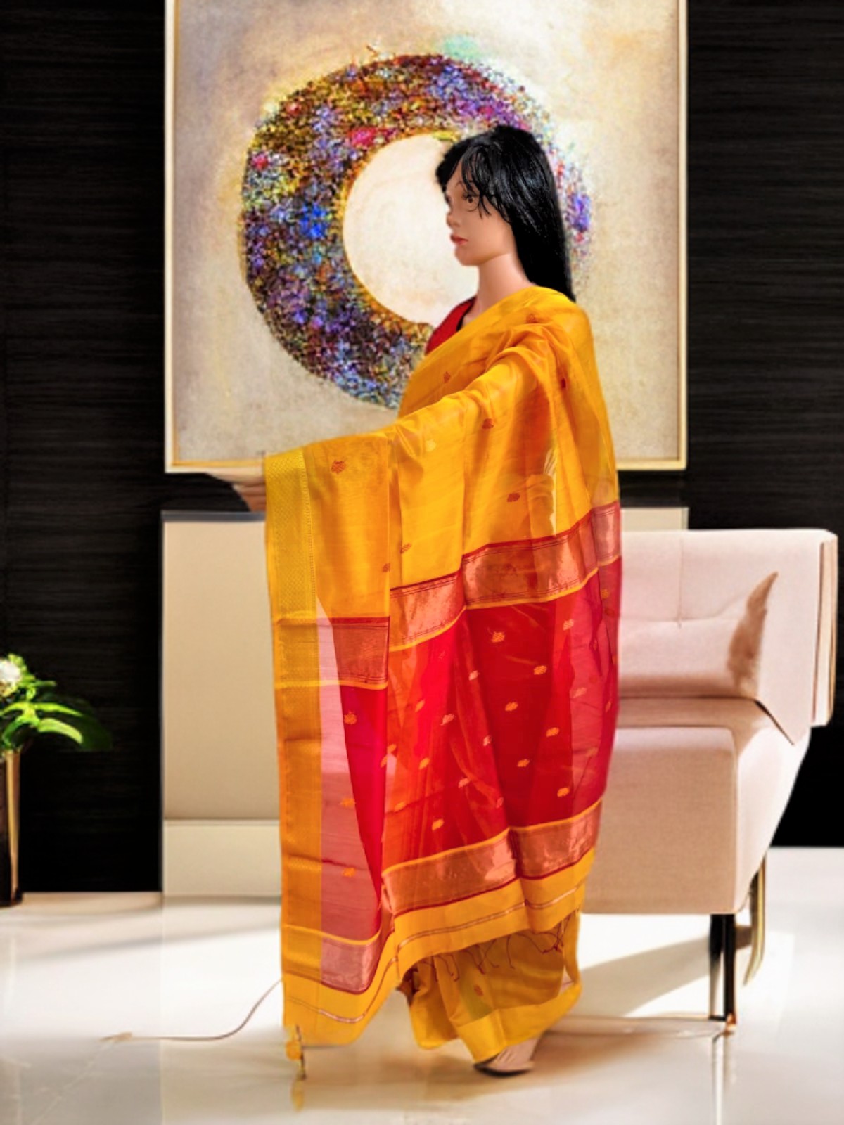 MAHESHWARI COTTON SILK SAREE