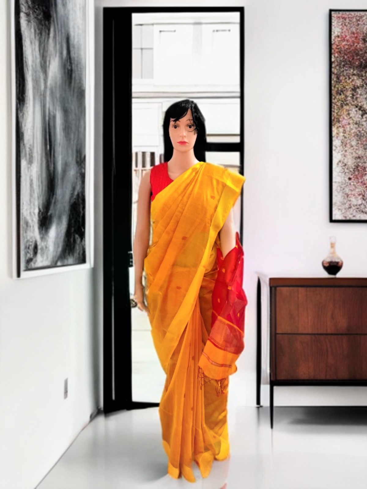 MAHESHWARI COTTON SILK SAREE