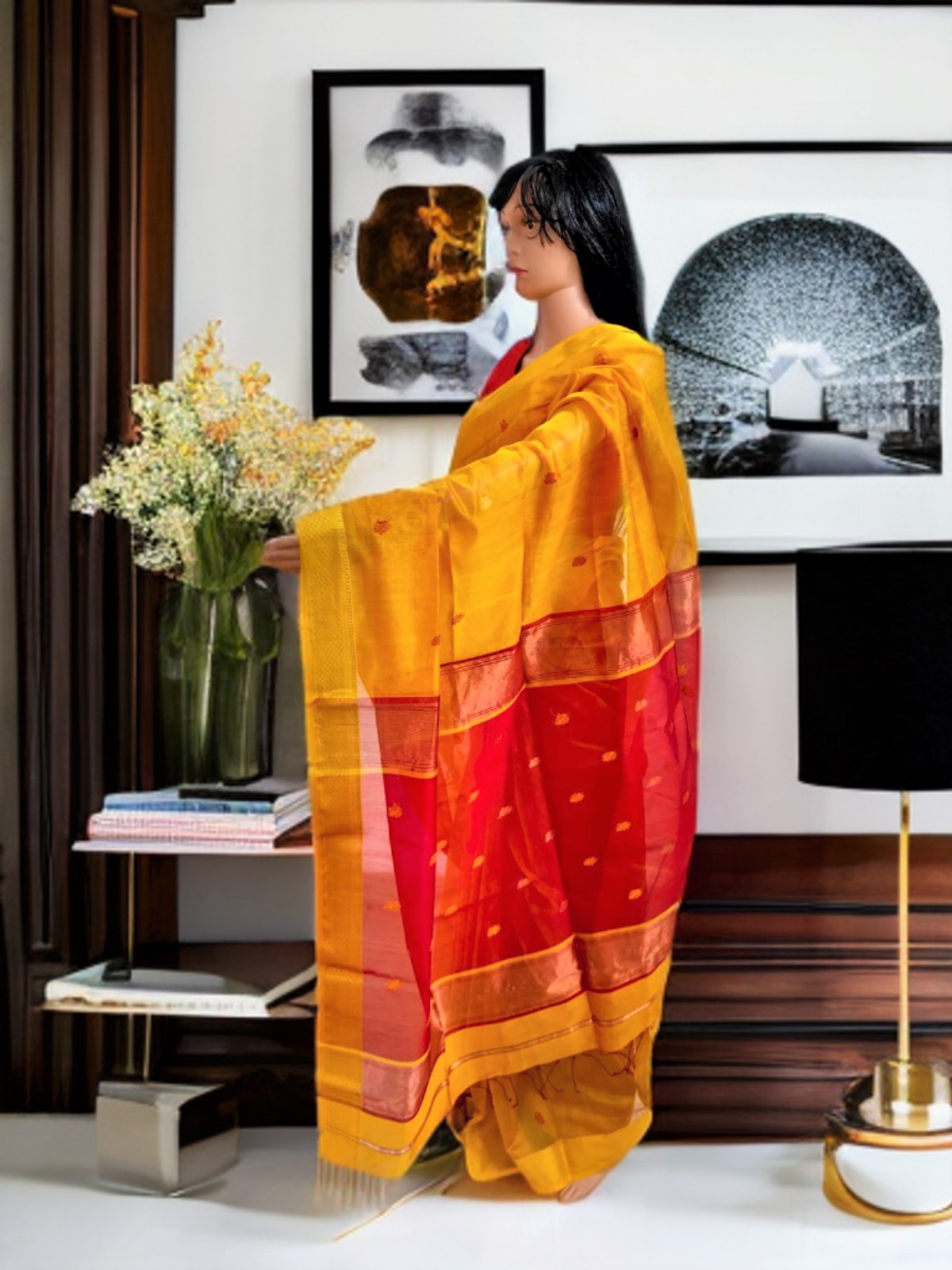 MAHESHWARI COTTON SILK SAREE