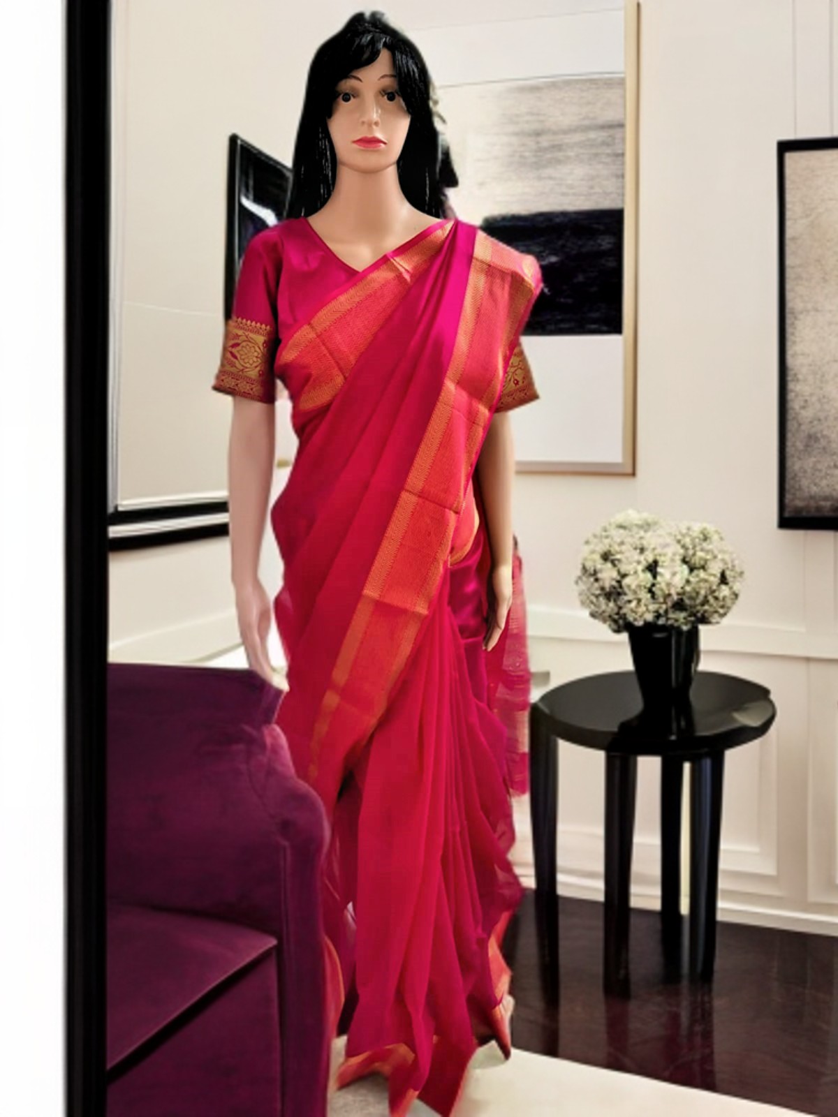 MAHESHWARI COTTON SILK SAREE