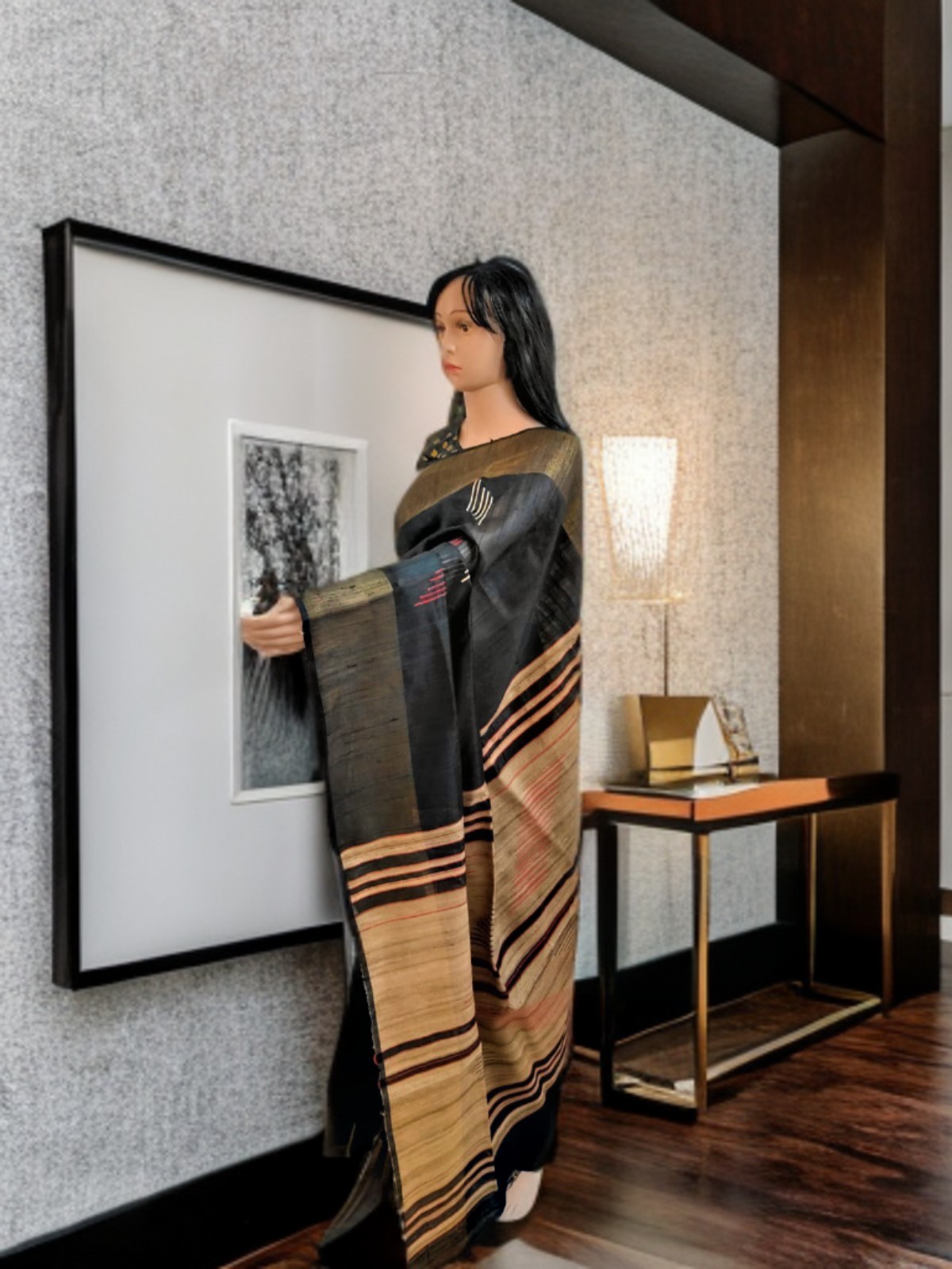 BHAGALPURI TUSSAR GHICHA SAREE 