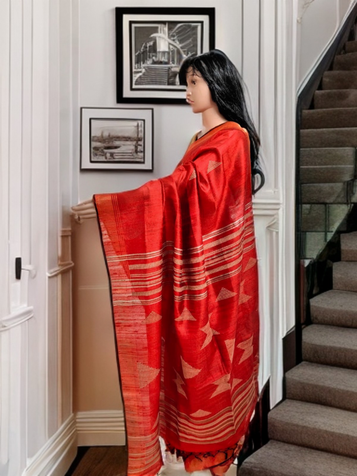 BHAGALPURI TUSSAR GHICHA SAREE 