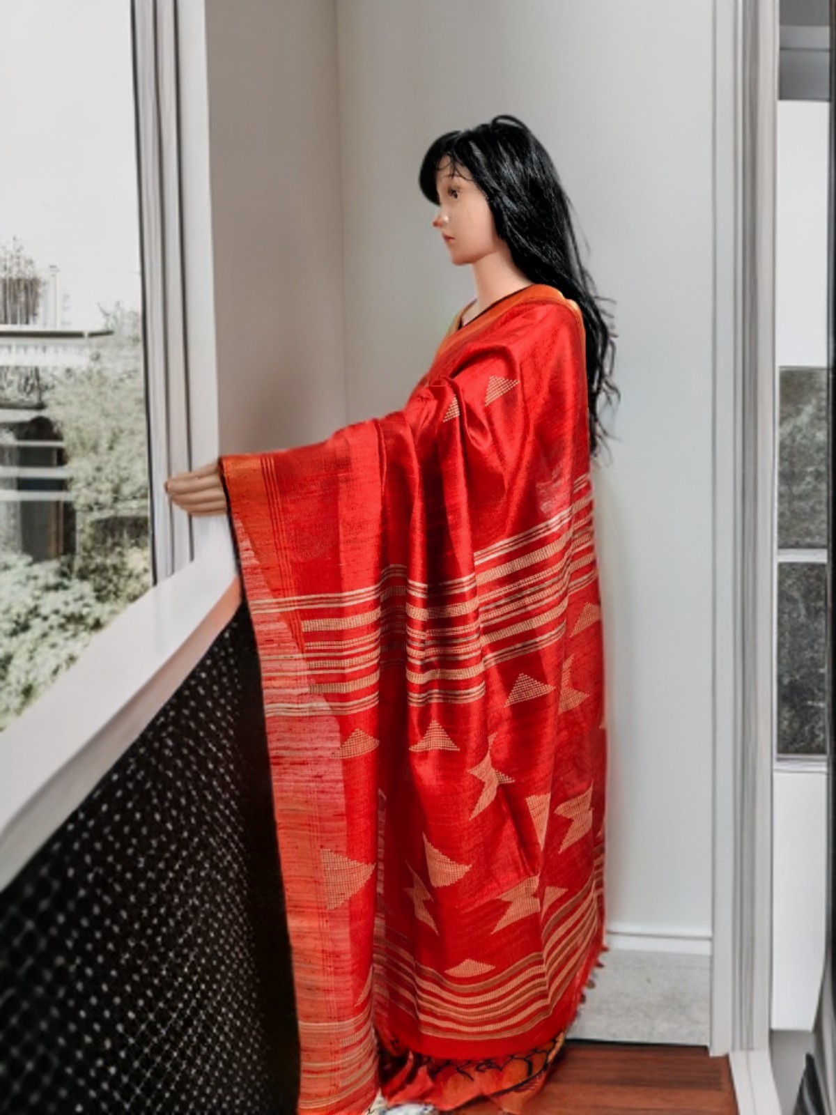 BHAGALPURI TUSSAR GHICHA SAREE 