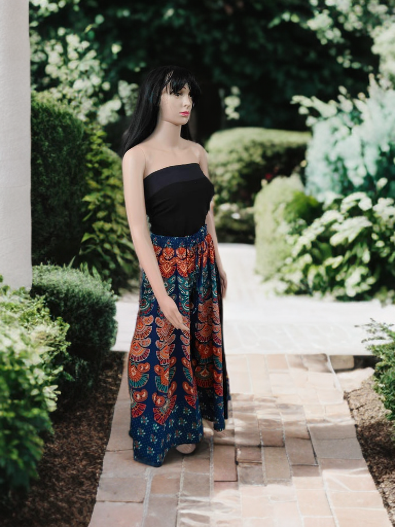 Jaipuri Printed Cotton Divider Skirt – “Grace in Every Fold, Jaipur in Every Thread”