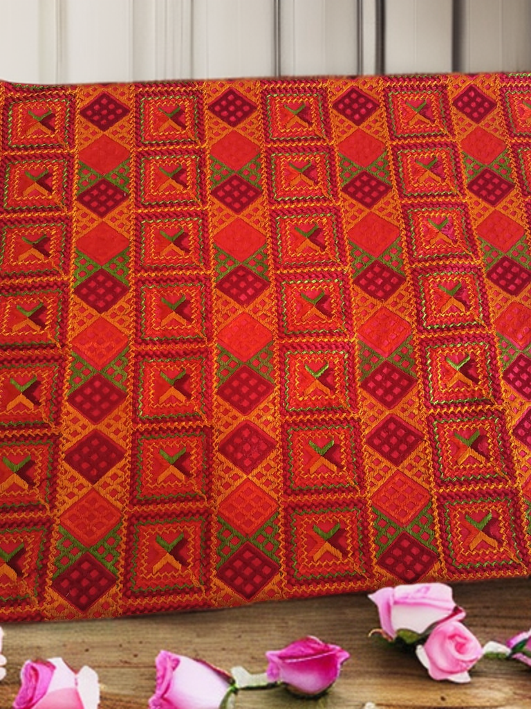 Bageecha Phulkari Dupatta – “Geometry of Joy, Heritage in Thread”