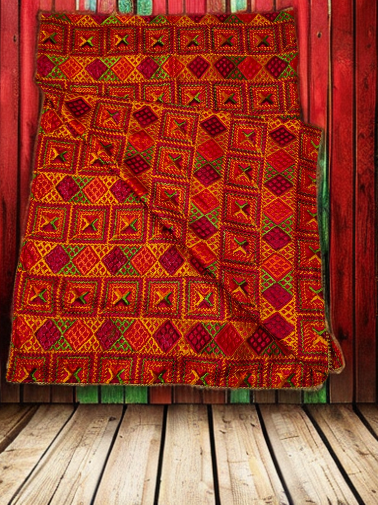 Bageecha Phulkari Dupatta – “Geometry of Joy, Heritage in Thread”
