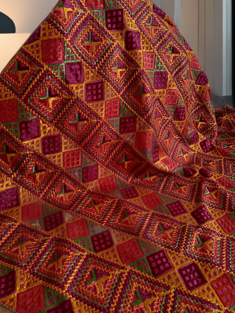 Bageecha Phulkari Dupatta – “Geometry of Joy, Heritage in Thread”