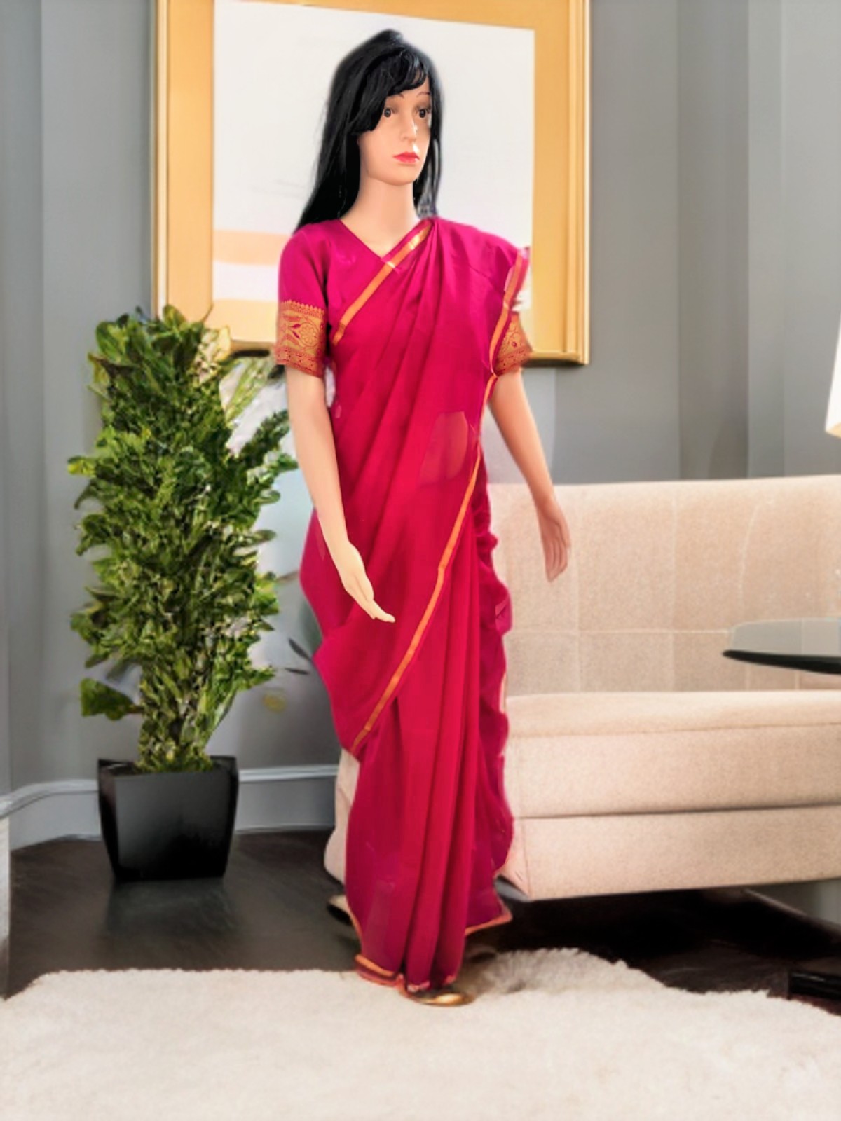 MAHESHWARI COTTON SILK SAREE