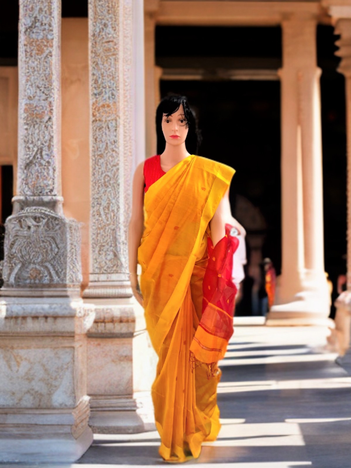 MAHESHWARI COTTON SILK SAREE