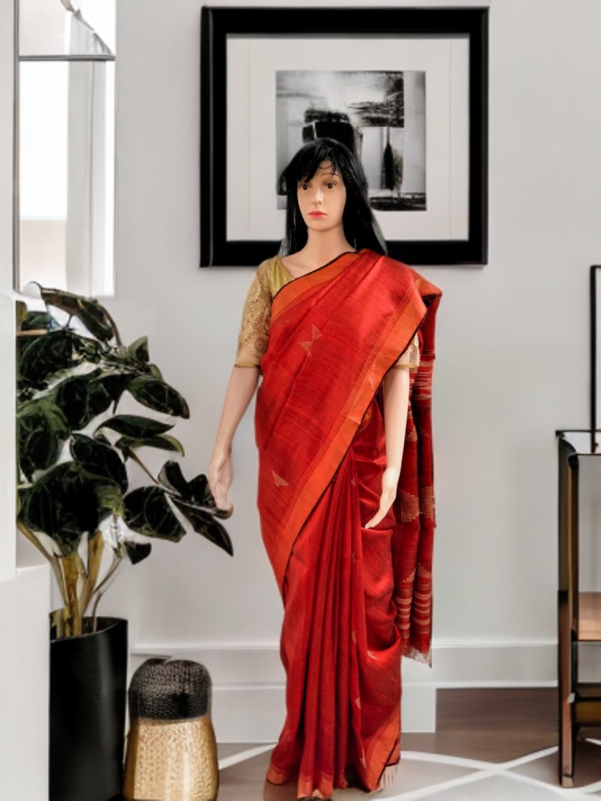 BHAGALPURI TUSSAR GHICHA SAREE 
