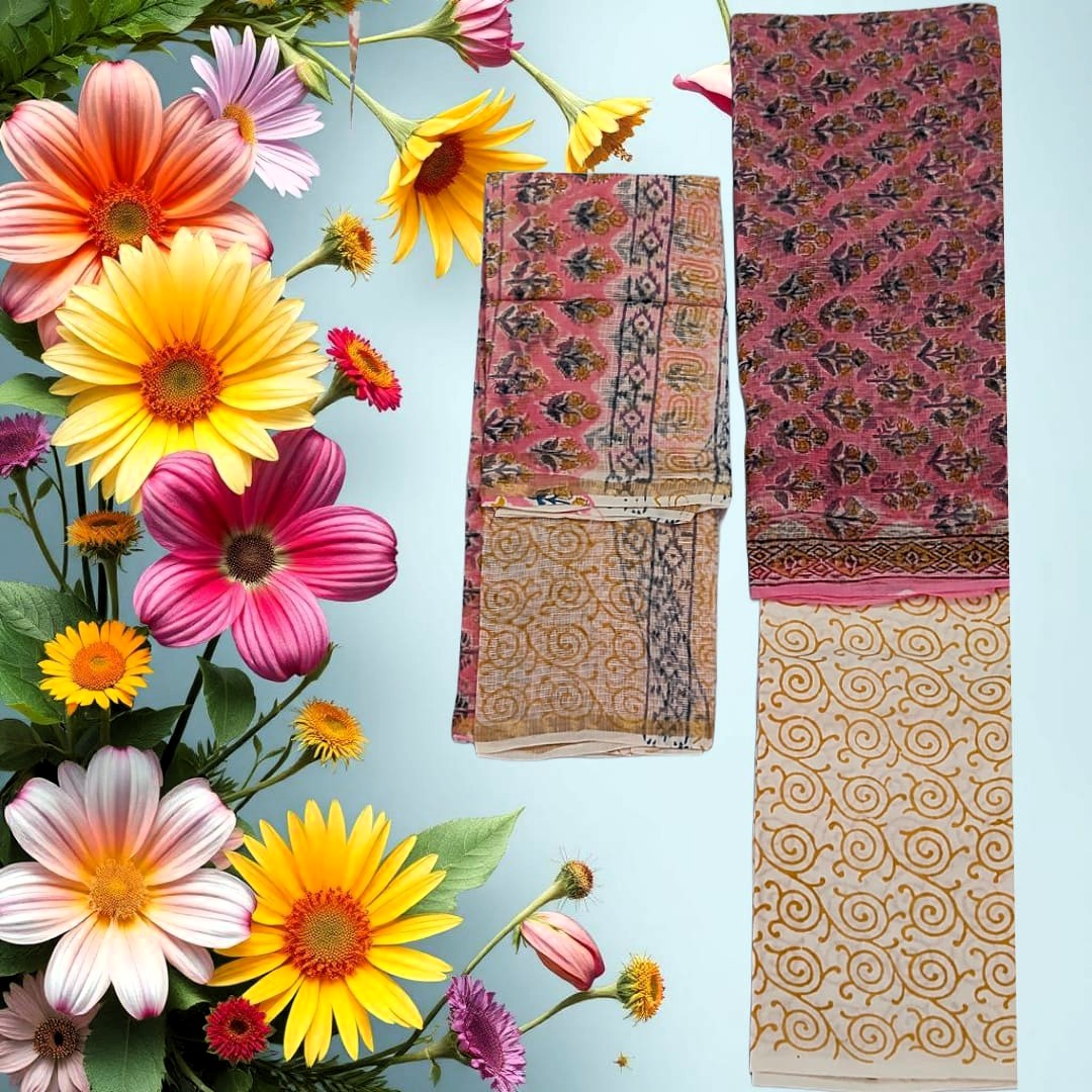 Gulaabo Kota Doria Cotton Suit Set – As Light as Breeze, As Bold as Blooms